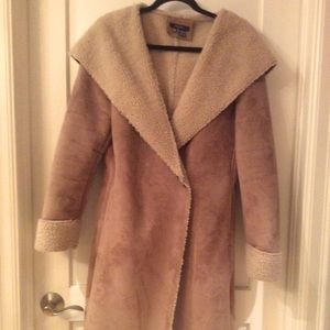 Sheepskin style coat